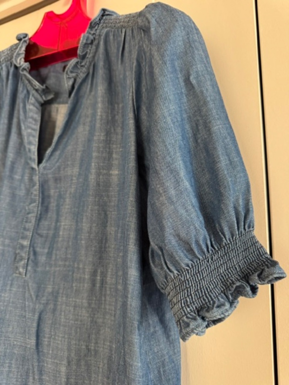 TALBOTS Denim Shirtdress - Size L (petite)